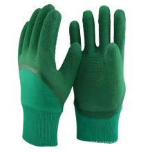 NMSAFETY Jersey liner green knitted latex glove